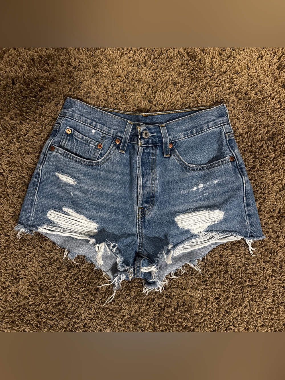 Levi’s Distressed 501 Shorts
